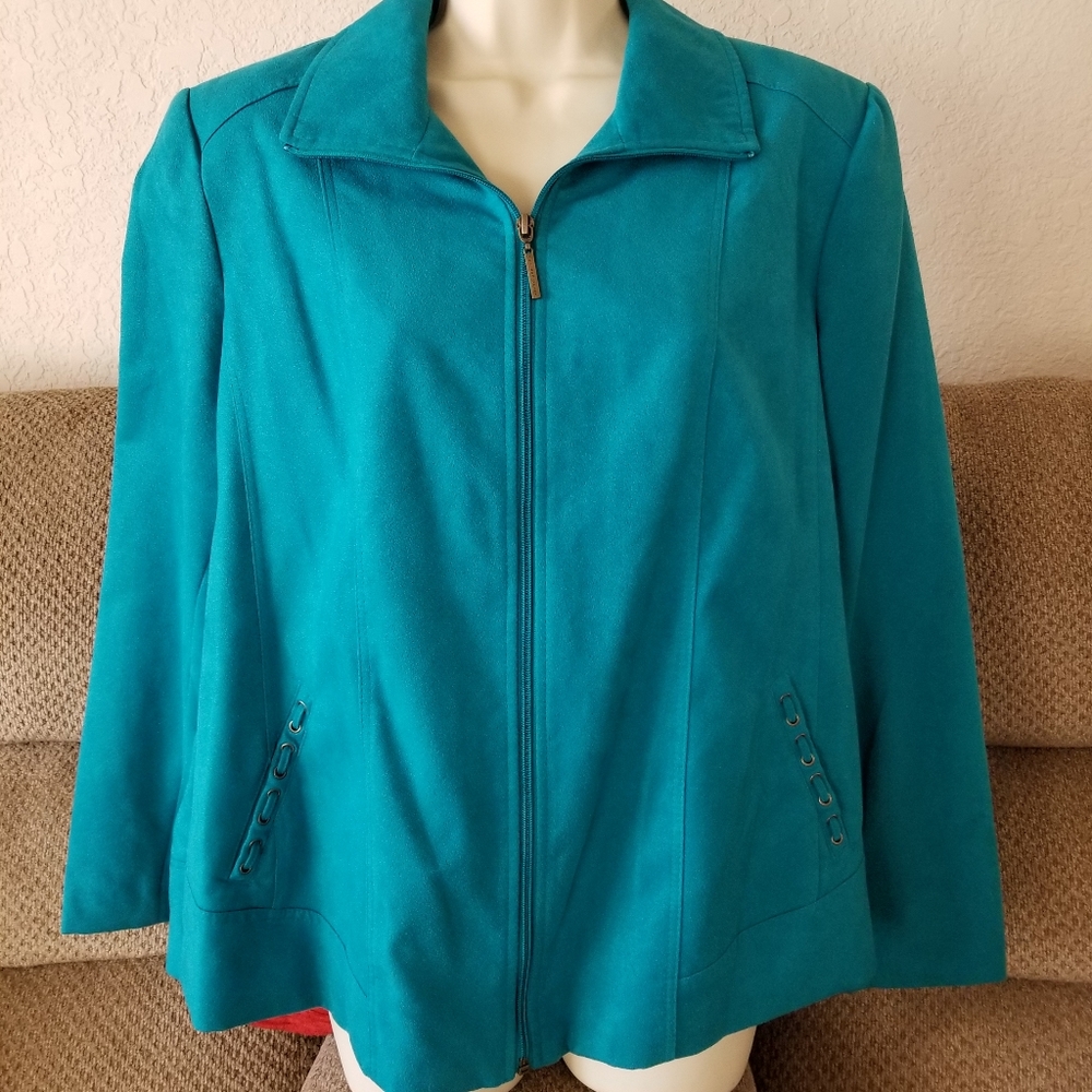 Allison Daley Faux Suede Jacket